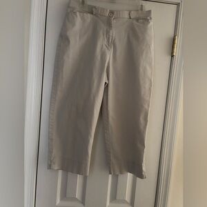 Size 12 light tan capris
